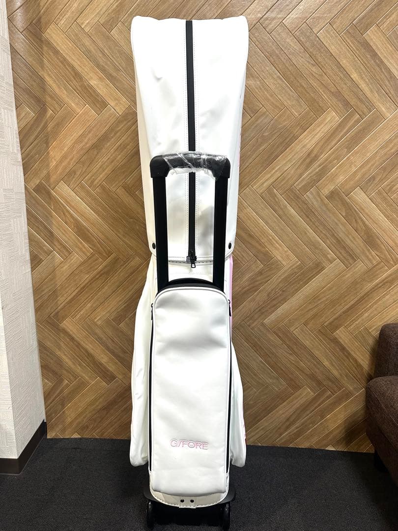 即納品☆韓国G/FORE TROLLEY キャディーバック ホワイト×ピンク