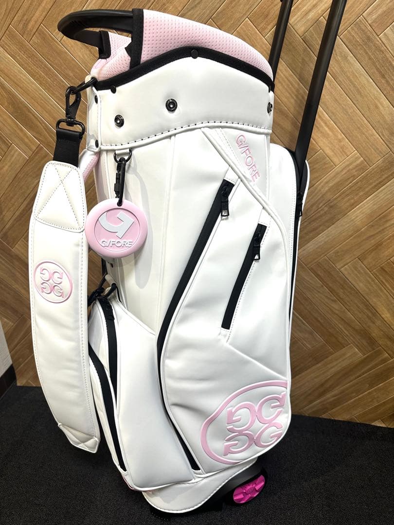 即納品☆韓国G/FORE TROLLEY キャディーバック ホワイト×ピンク