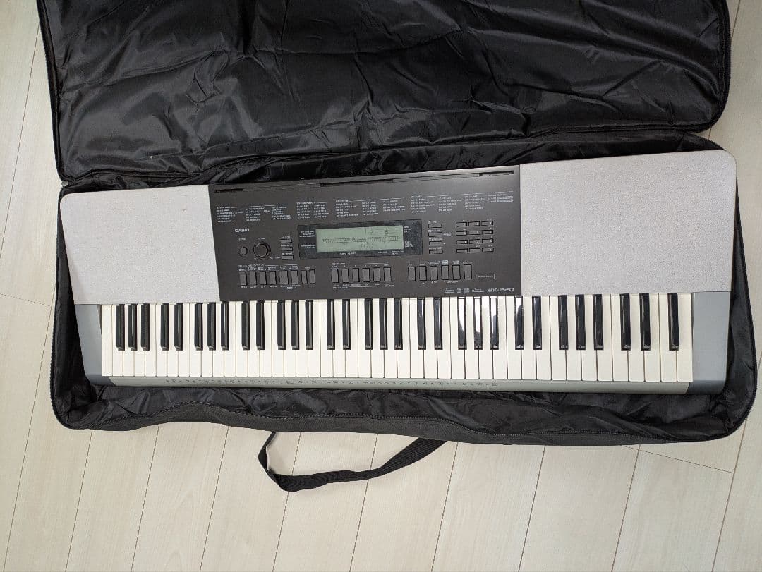 カシオWK-220 専用ケース付き