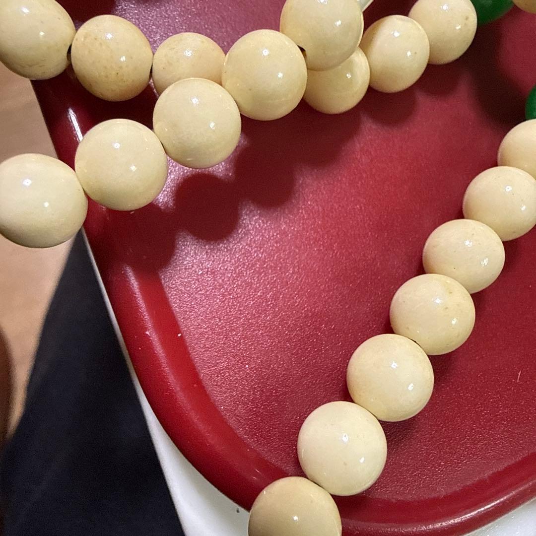 加持祈祷用 念珠 翡翠？入り