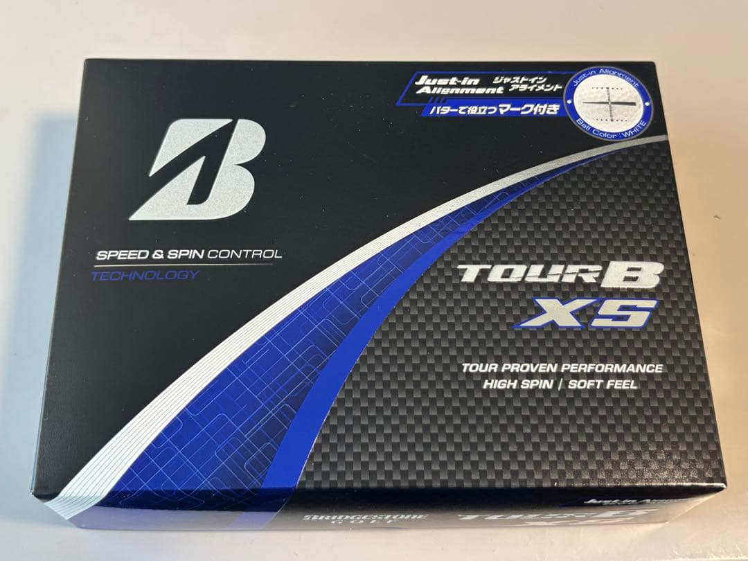 1ダース 新品未使用 ブリヂストン ゴルフボール ツアーB XS アライメント