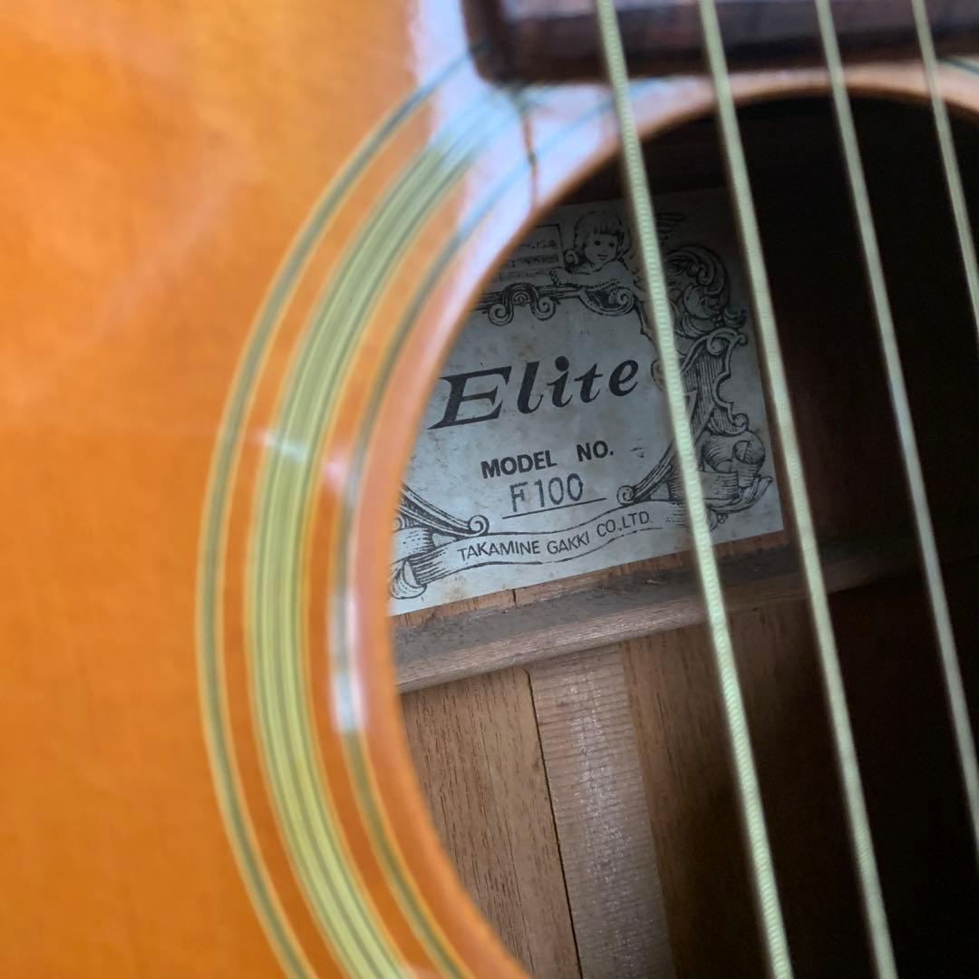 【希少】Elite エリート（タカミネ）ジャパンヴィンテージアコギADJサドル