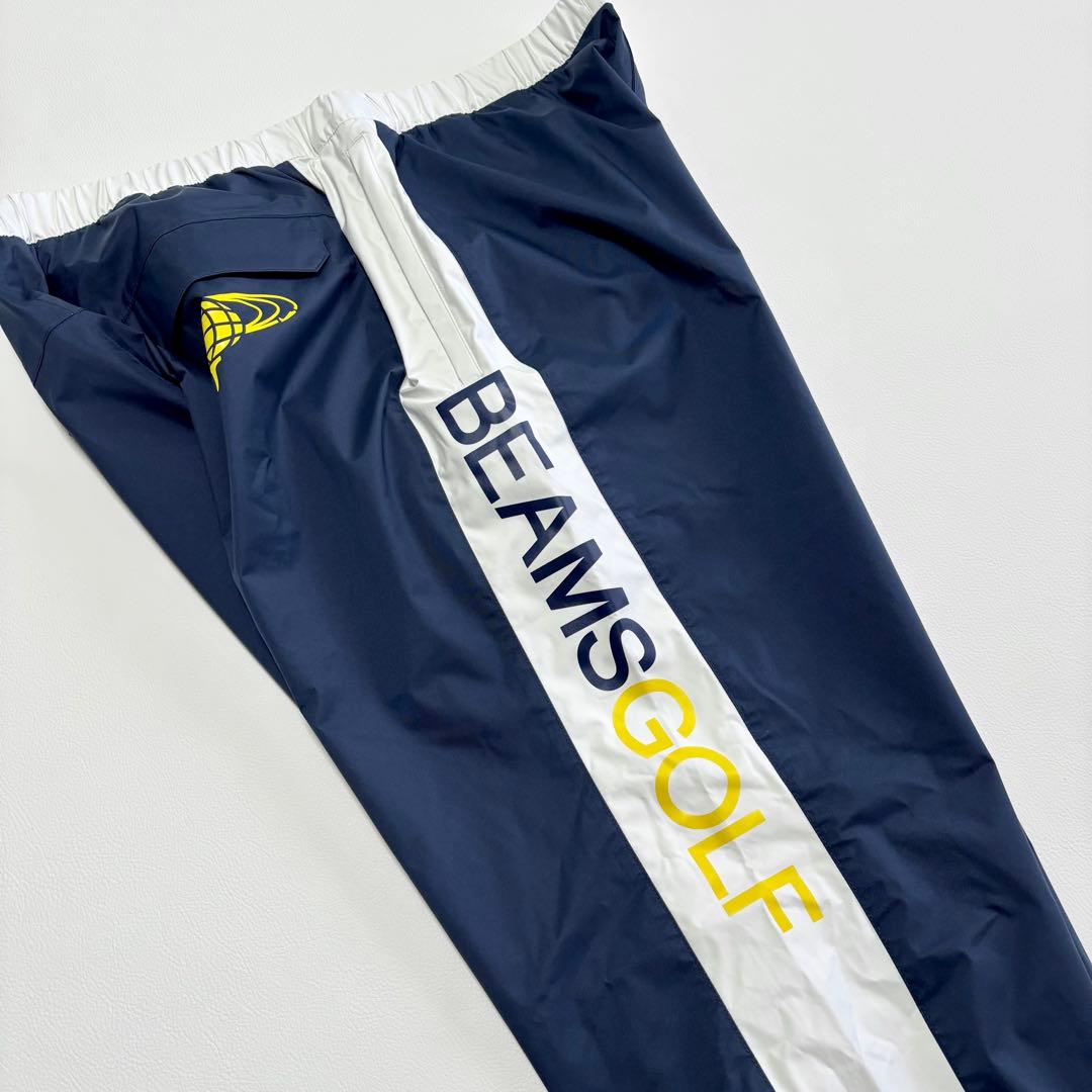極美品✨ ビームス ゴルフ レイン セットアップ 紺 白 ユニセックス XL