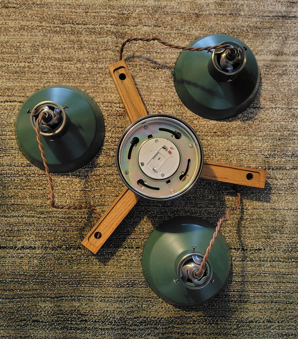 インターフォルム 3連 ペンダントライト 天井照明 照明器具 グリーン