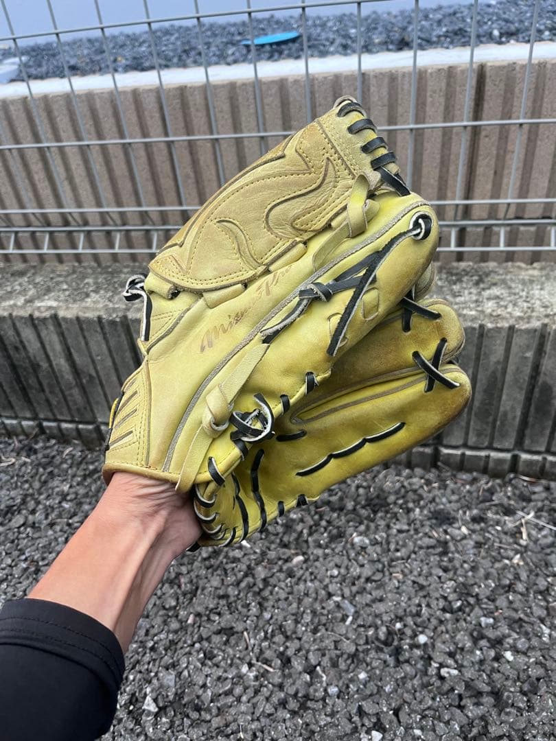 Mizuno 硬式グローブ イエロー田中将大モデル