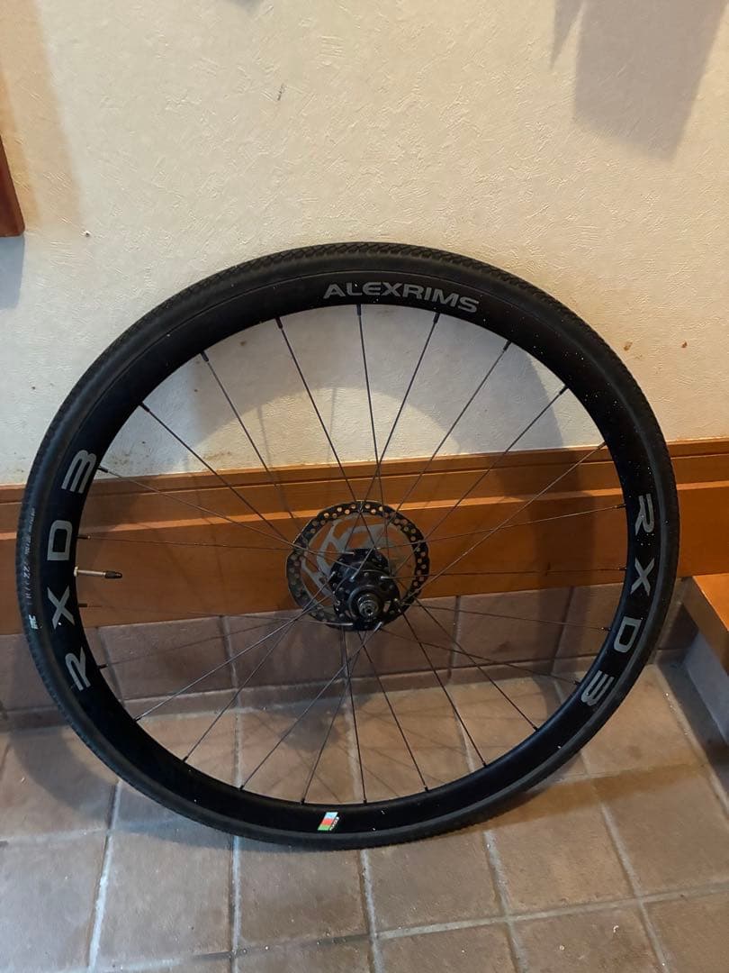 ロードバイク用ホイール　ALEX RXD3 前輪ディスクブレーキ　ビアンキ