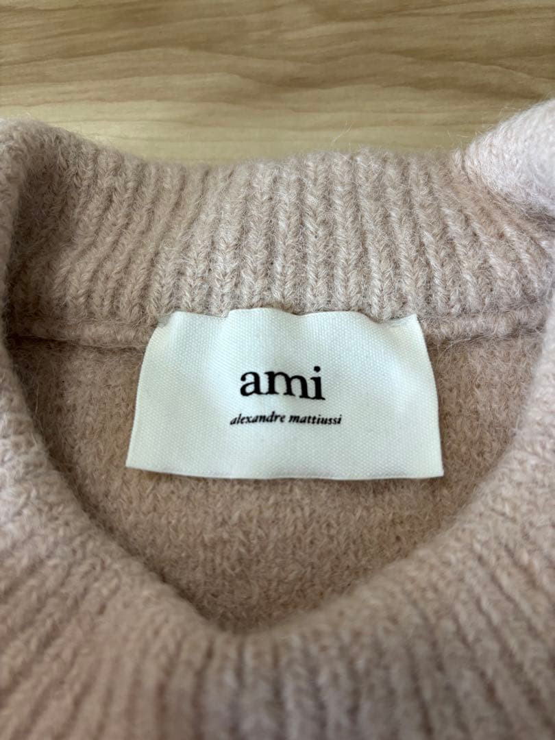 amiparisハート刺繍セーター ピンク