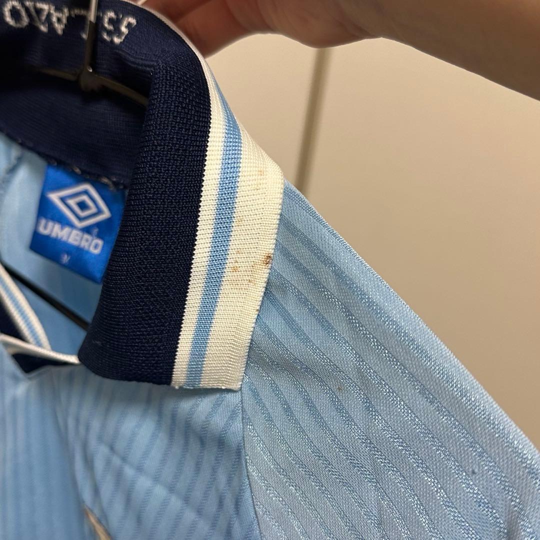 90s UMBRO ラツィオ ユニフォーム 襟付き CIRIO 水色 MセリエA