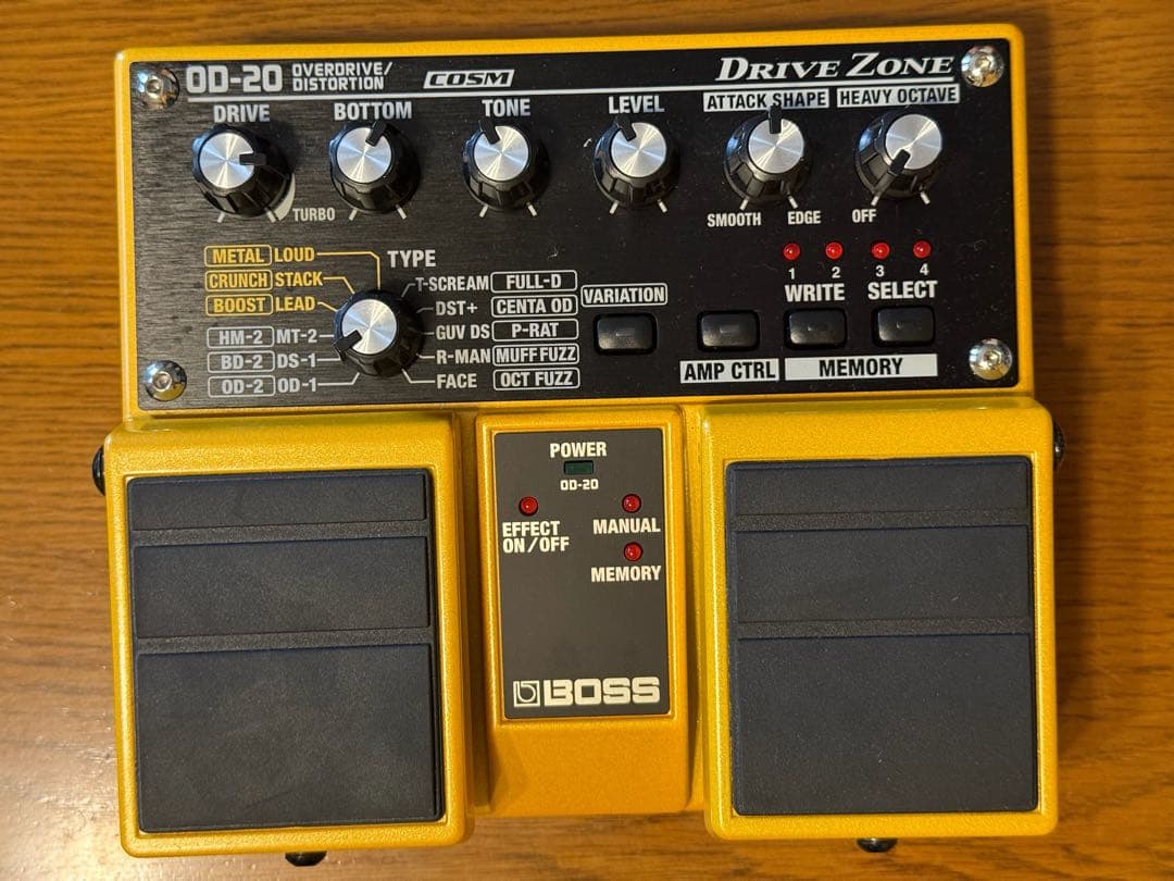 BOSS OD-20 OVER DRIVE / DISTORTION 台湾製