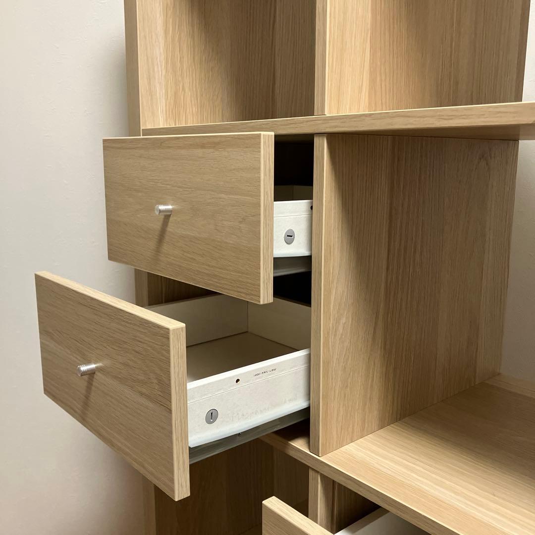 値下げ※イケア　IKEA　カラックス　シェルフユニット　インサート付き