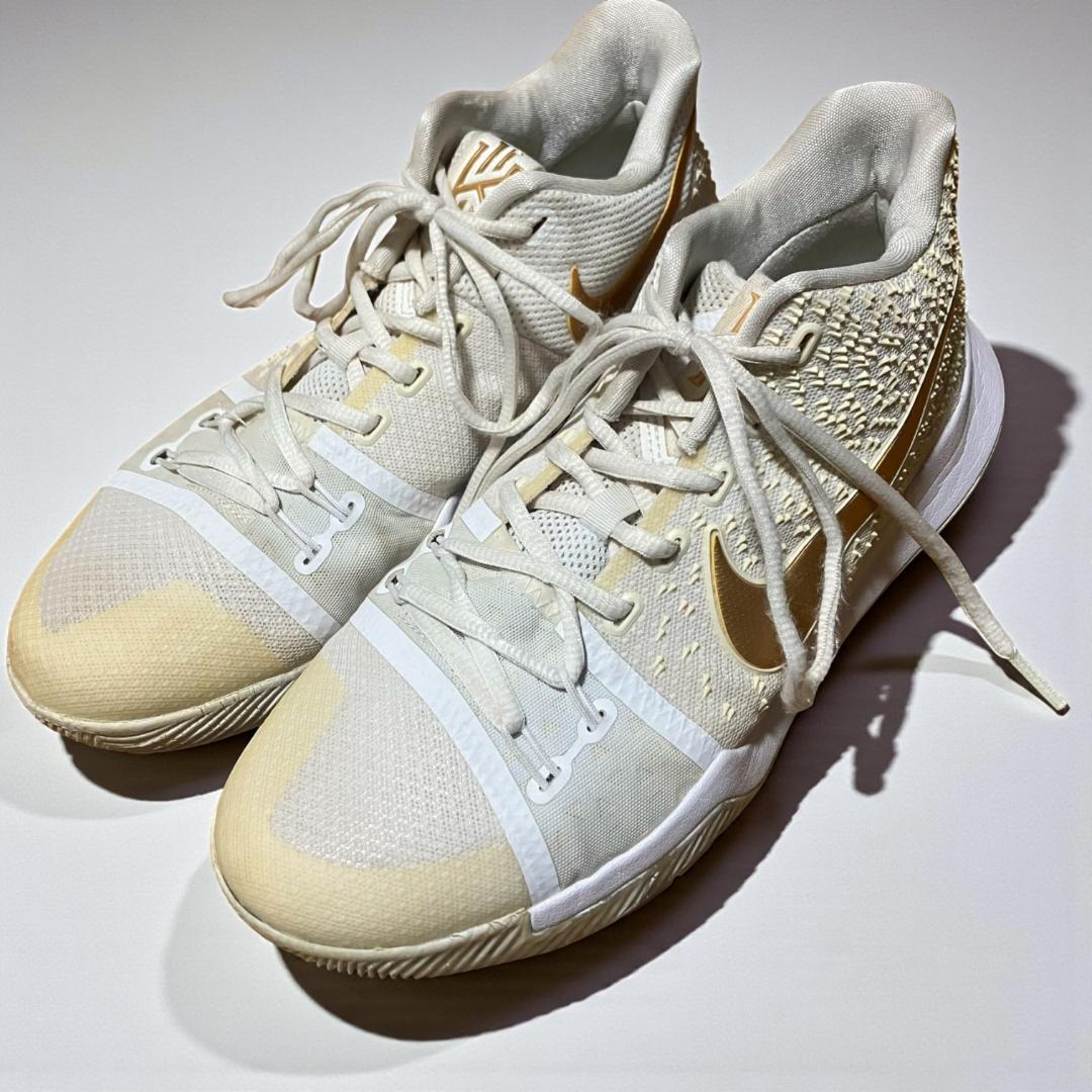 NIKE Kyrie 3 EP Finals 26.5cm 白×金