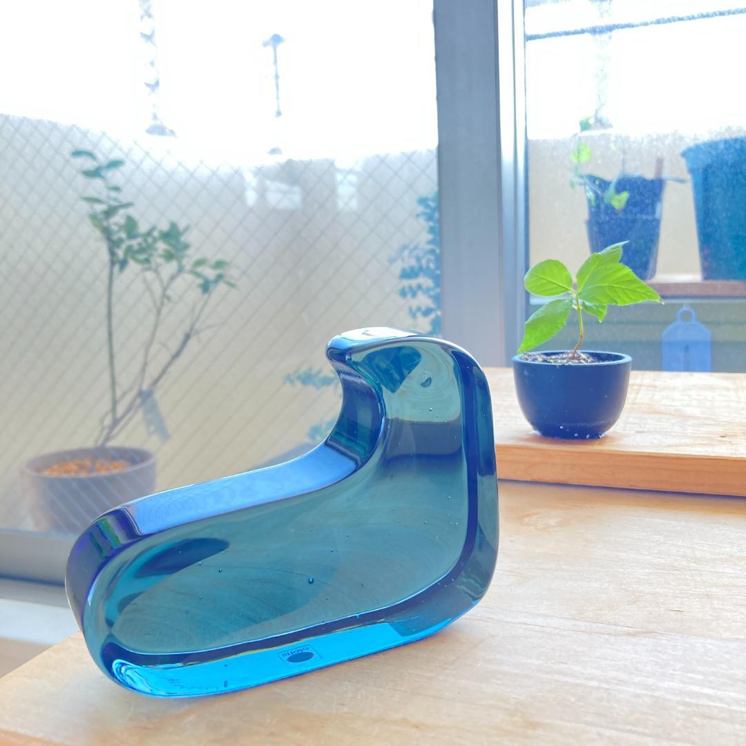 【箱付】イッタラ×ミナペルホネン ガラスバード グリーン 北欧