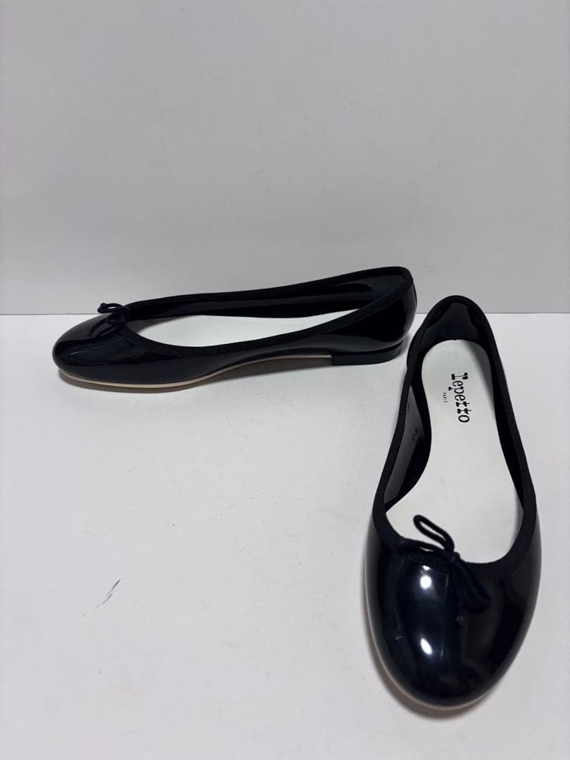 ⭐️美品⭐️ repetto レペット バレエシューズ エナメル フラット 黒 40