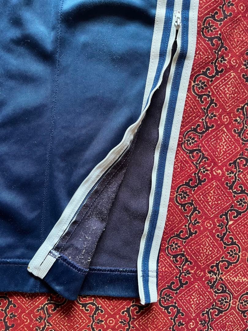 70s 80s Vtg adidas ATP USA製 トラックパンツ　ネイビー