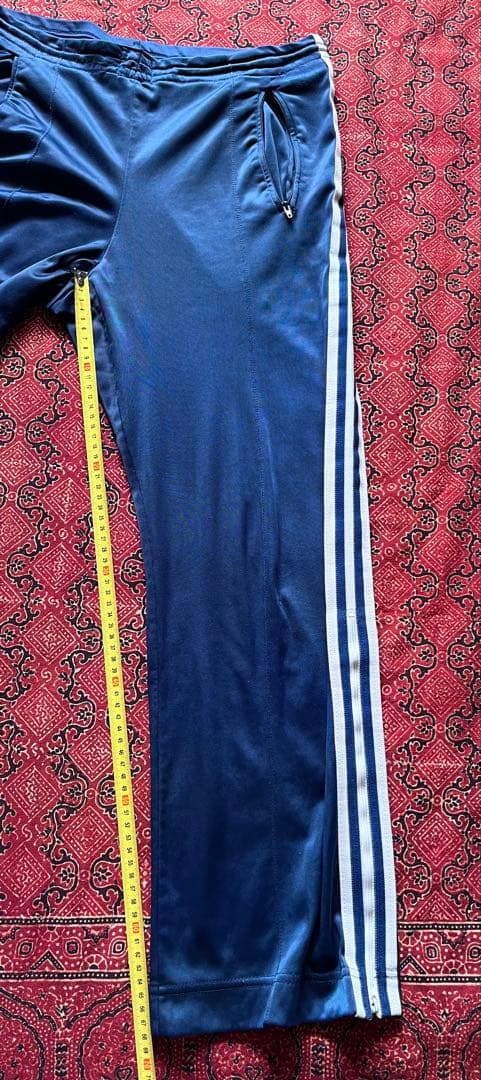 70s 80s Vtg adidas ATP USA製 トラックパンツ　ネイビー