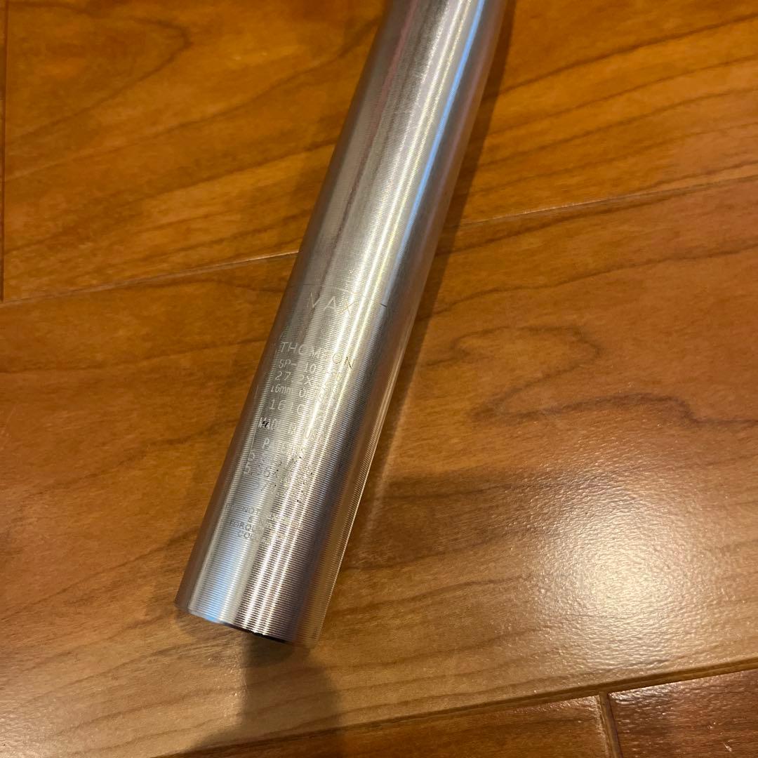 THOMSON シートポスト 27.2 x 250 セットバック シルバー