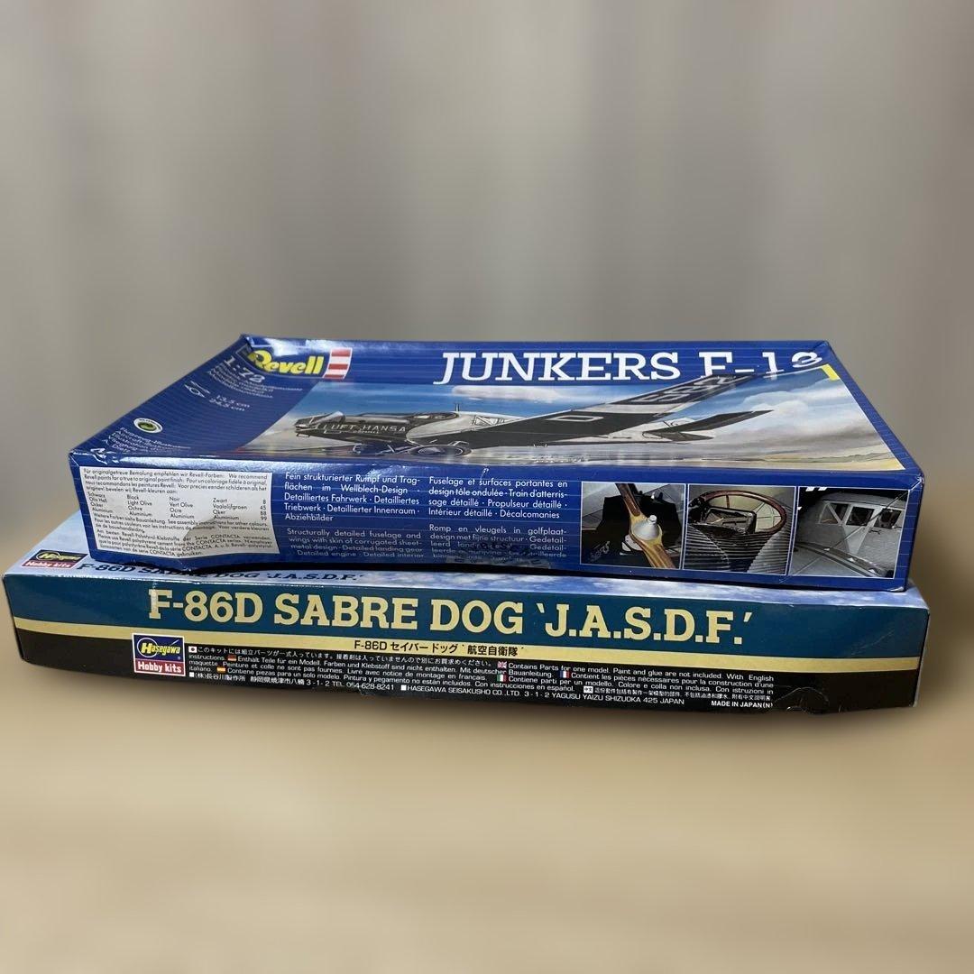 航空史対比2機セットJunkers F-13未開封+F-86D 冷戦名機L405