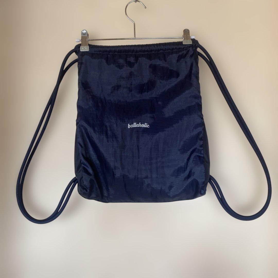 バスケ用バッグ ballaholic Logo Zip Pocket Gymsack navy