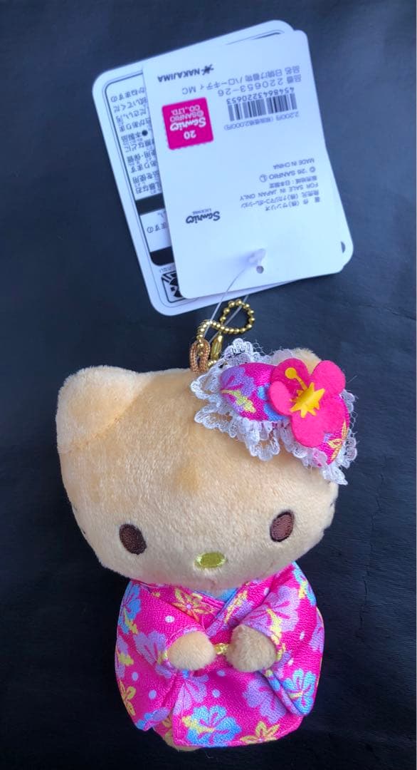 超お買得‼️正規品　新品タグ付　ハローキティ 着物キーホルダー 5set❣️