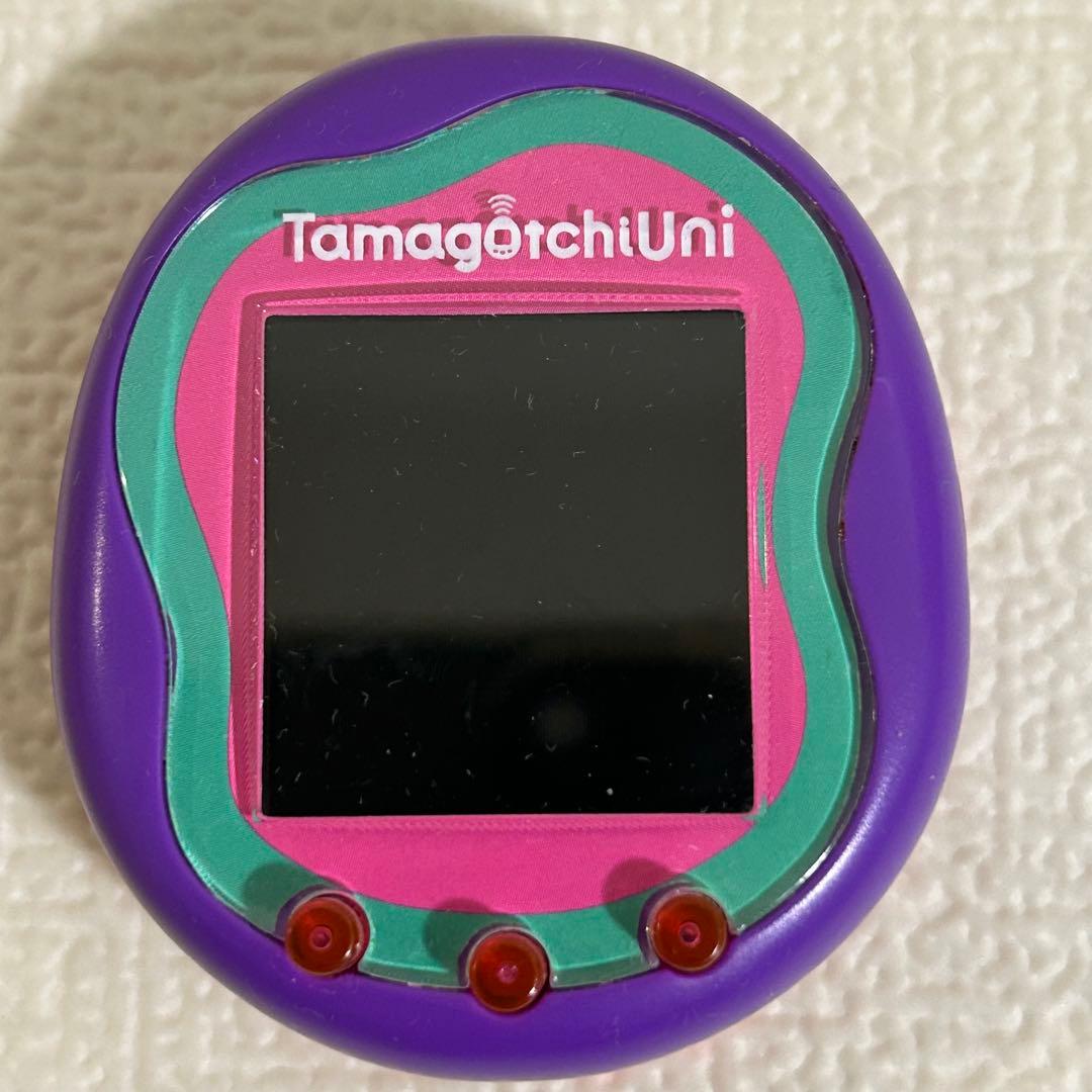 たまごっちユニ Tamagotchi Uni 紫色 パープル USBケーブル付き