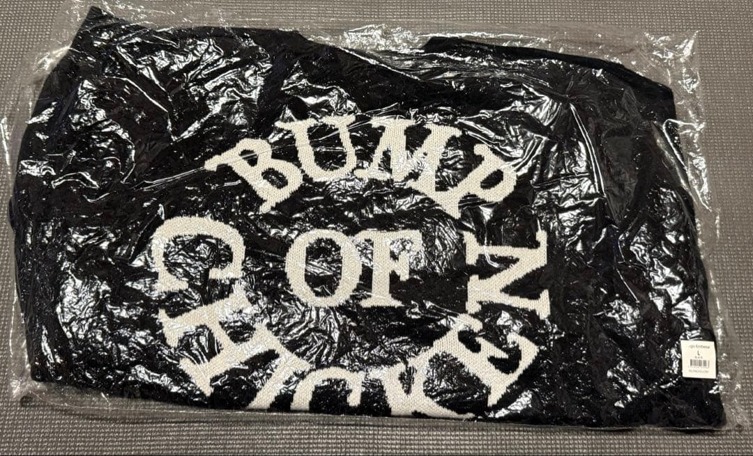 BUMP OF CHICKEN Logo Knitwear/BLACK 新品 L