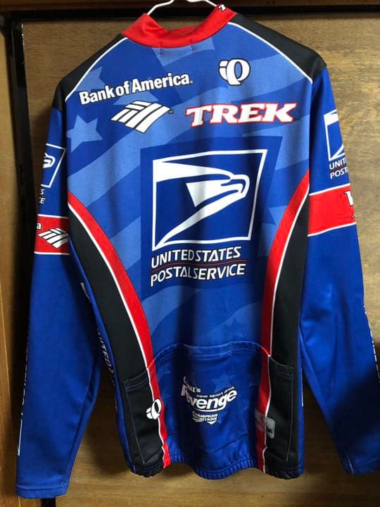 TREK USポスタルサービス　パールイズミ　日本製サイクルジャージ　L