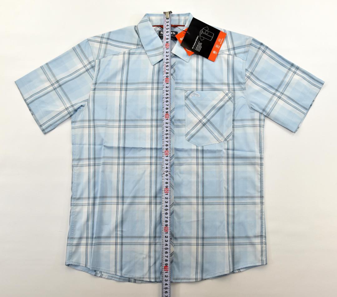 Simms★シムス Outpost Plaid 半袖シャツ size:S ミスト
