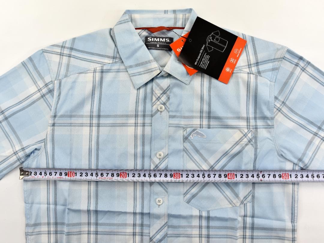 Simms★シムス Outpost Plaid 半袖シャツ size:S ミスト