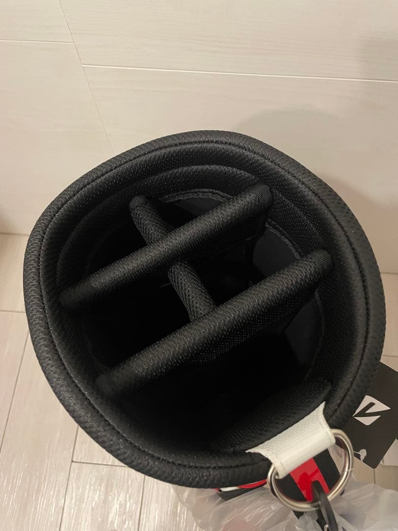 【新品未使用】ブリヂストン ゴルフ キャディバッグ CBG21Y（白×黒×赤）