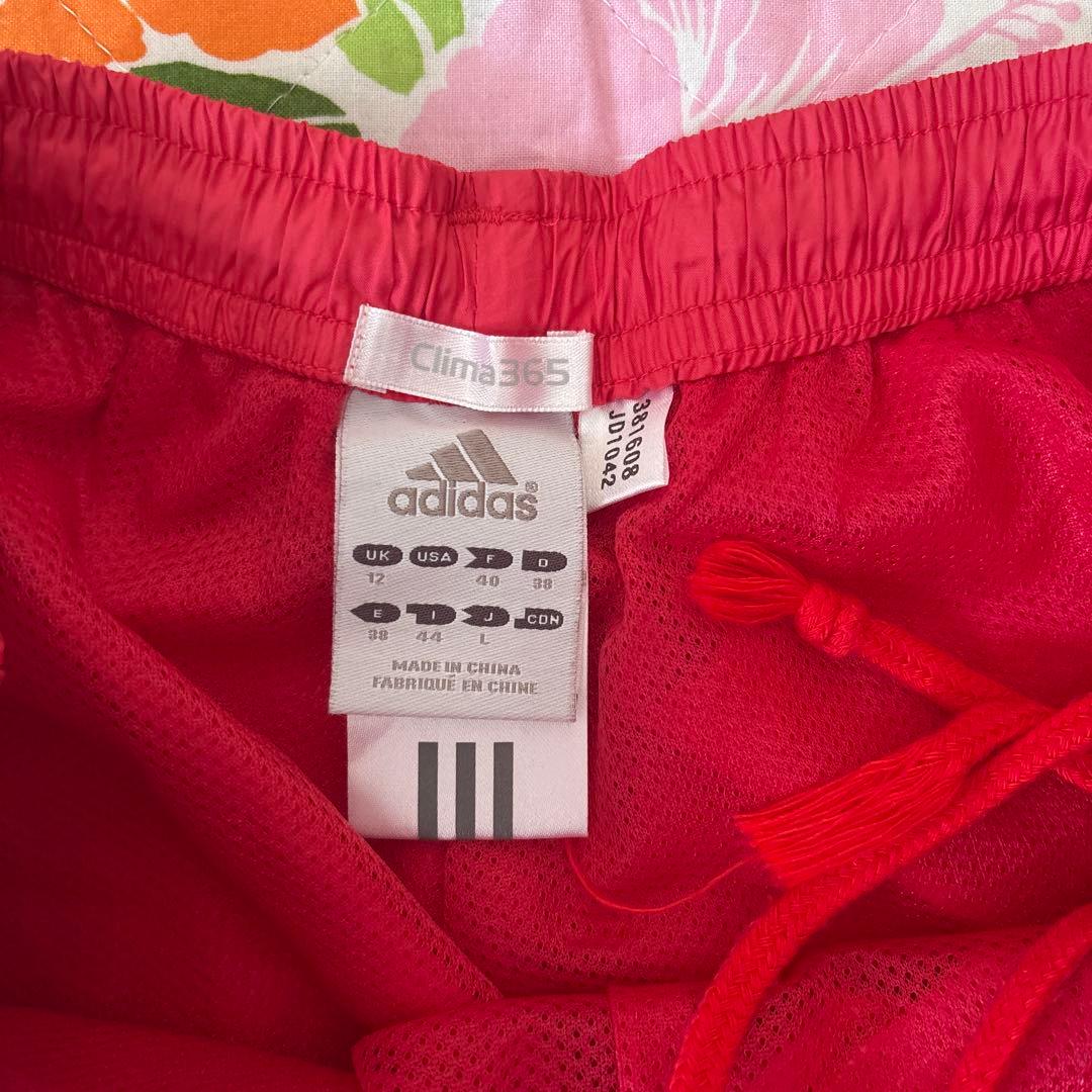 adidas レディース　ウィンドーブレイカー上下セット　ピンクL