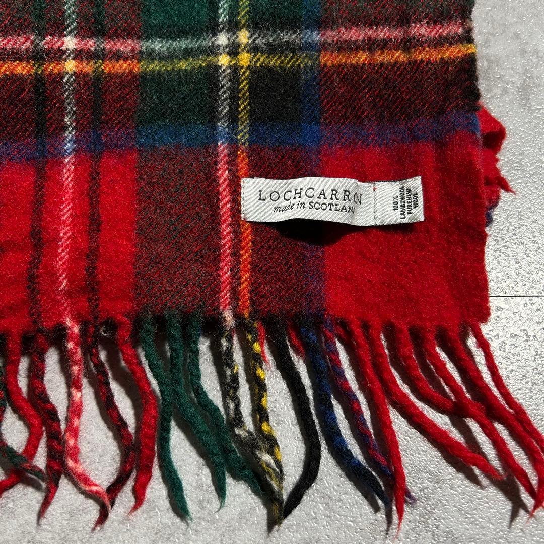 LOCHCARRON ラムウール 大判ストール チェック スコットランド製