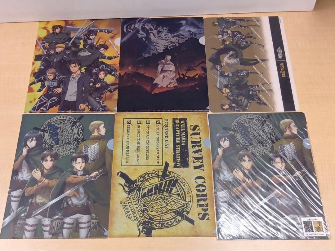 ❶未開封あり 進撃の巨人 クリアファイル マルチシートなど まとめ売り
