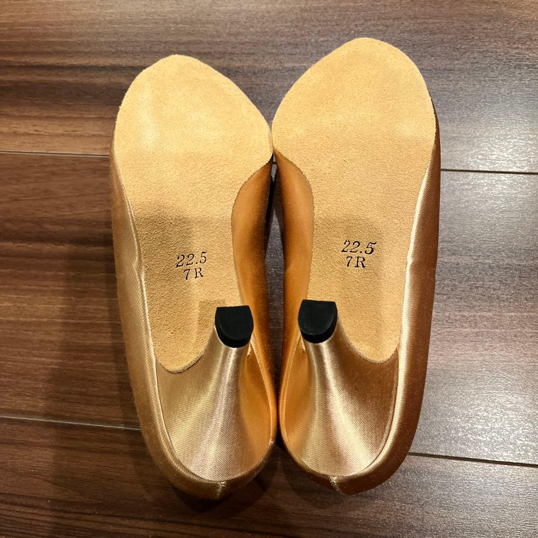 Taka Dance Fashion 社交ダンスシューズ 22.5cm ゴールド