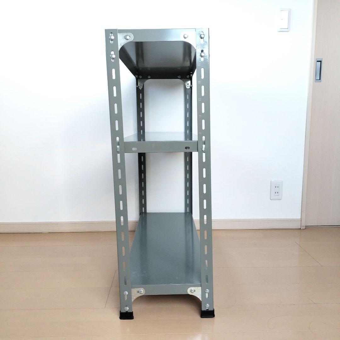 D&DEPARTMENT 工業用スチールシェル 3段 グレー