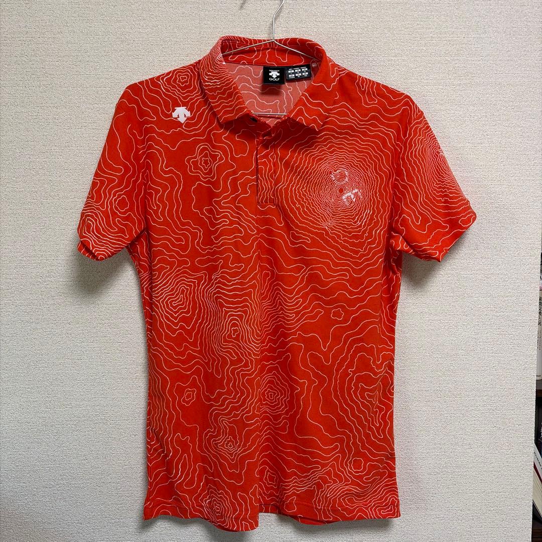 DESCENTE GOLF トポグラフィックポロシャツ Lサイズ