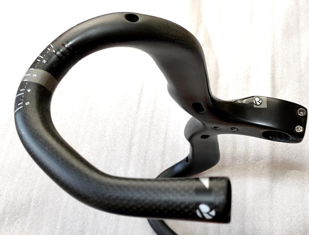 超軽量 ステム一体型 フルカーボンドロップハンドル セット 自転車パーツ 部品