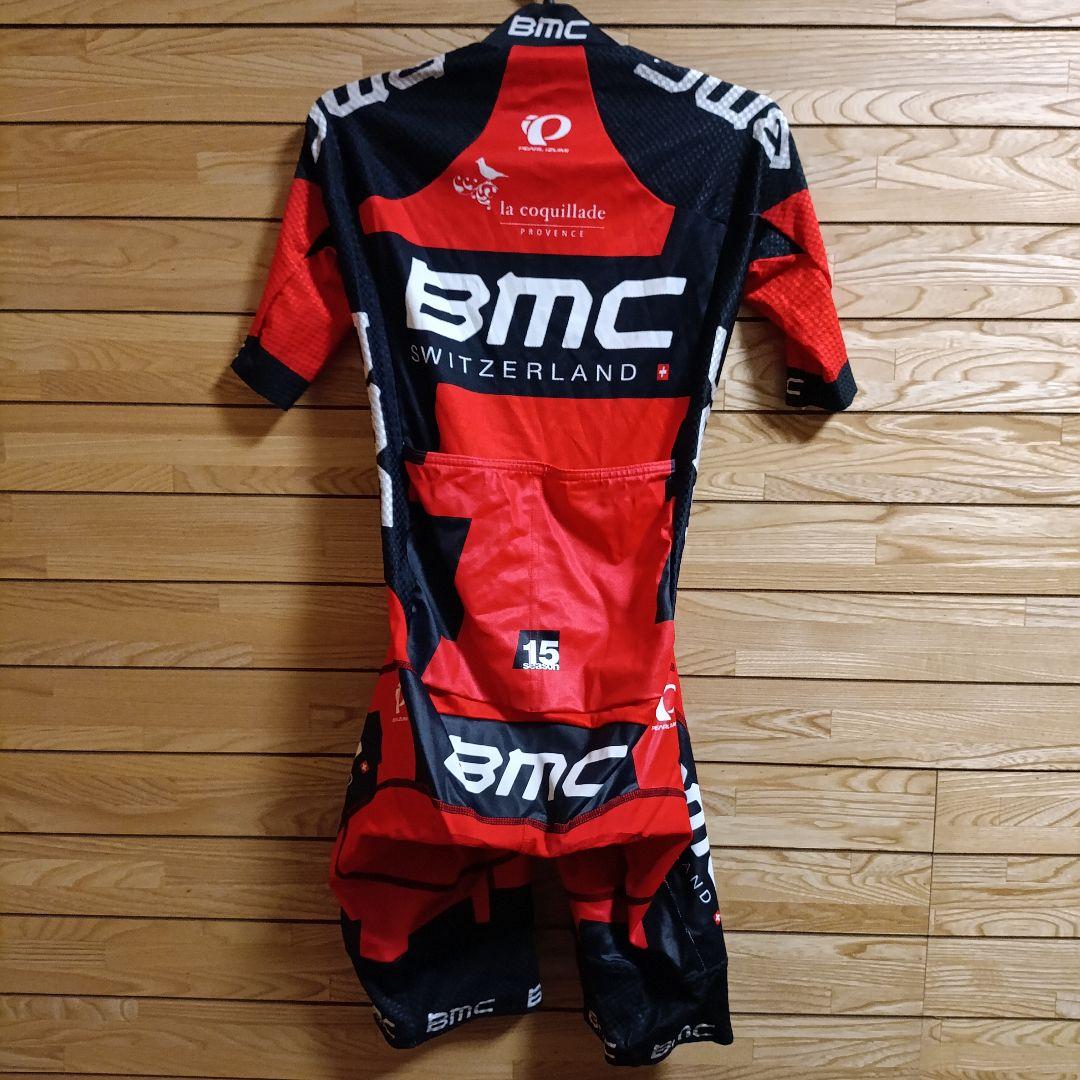 支給品　BMC　半袖スキンスーツ　PEARL iZUMi　ロードスーツ　XS