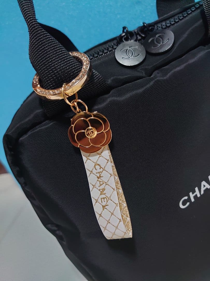 CHANEL　ノベルティ　ジッパー可愛いココマーク ブラックバック　ケース