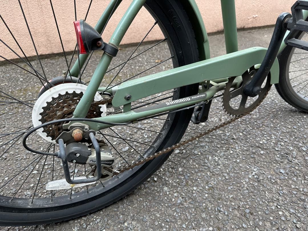 オリーブグリーン KBビーチクルーザー 自転車