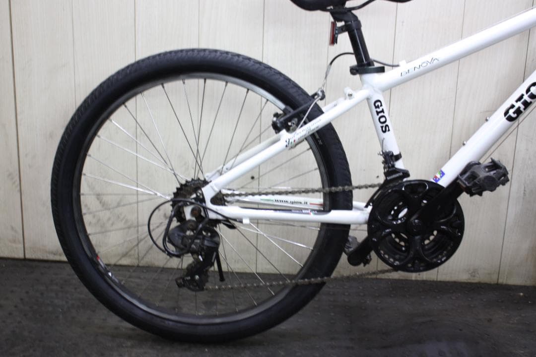 GIOS GENOVA 24型 シマノ21速 320mm 本格子供用MTB 白