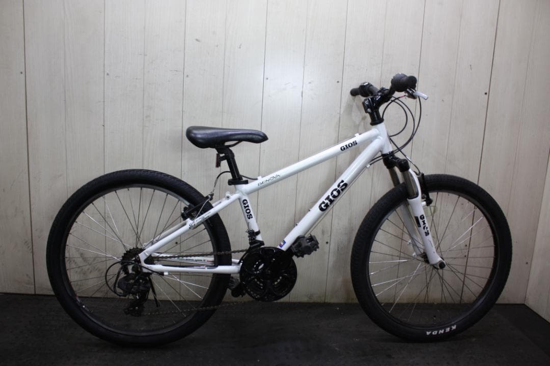 GIOS GENOVA 24型 シマノ21速 320mm 本格子供用MTB 白