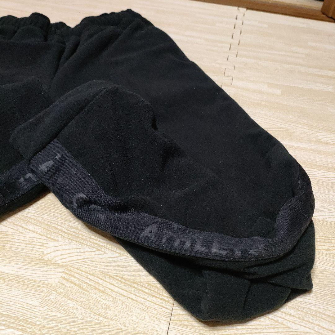 新品 ATHLETA アスレタ FUK-24 SW 裏起毛 上下 黒 L