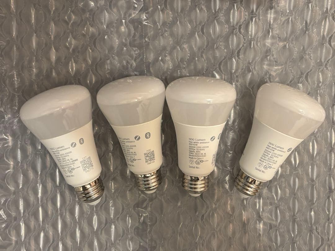 PHILIPS Hue LED電球 1100ルーメン E26 4個セット
