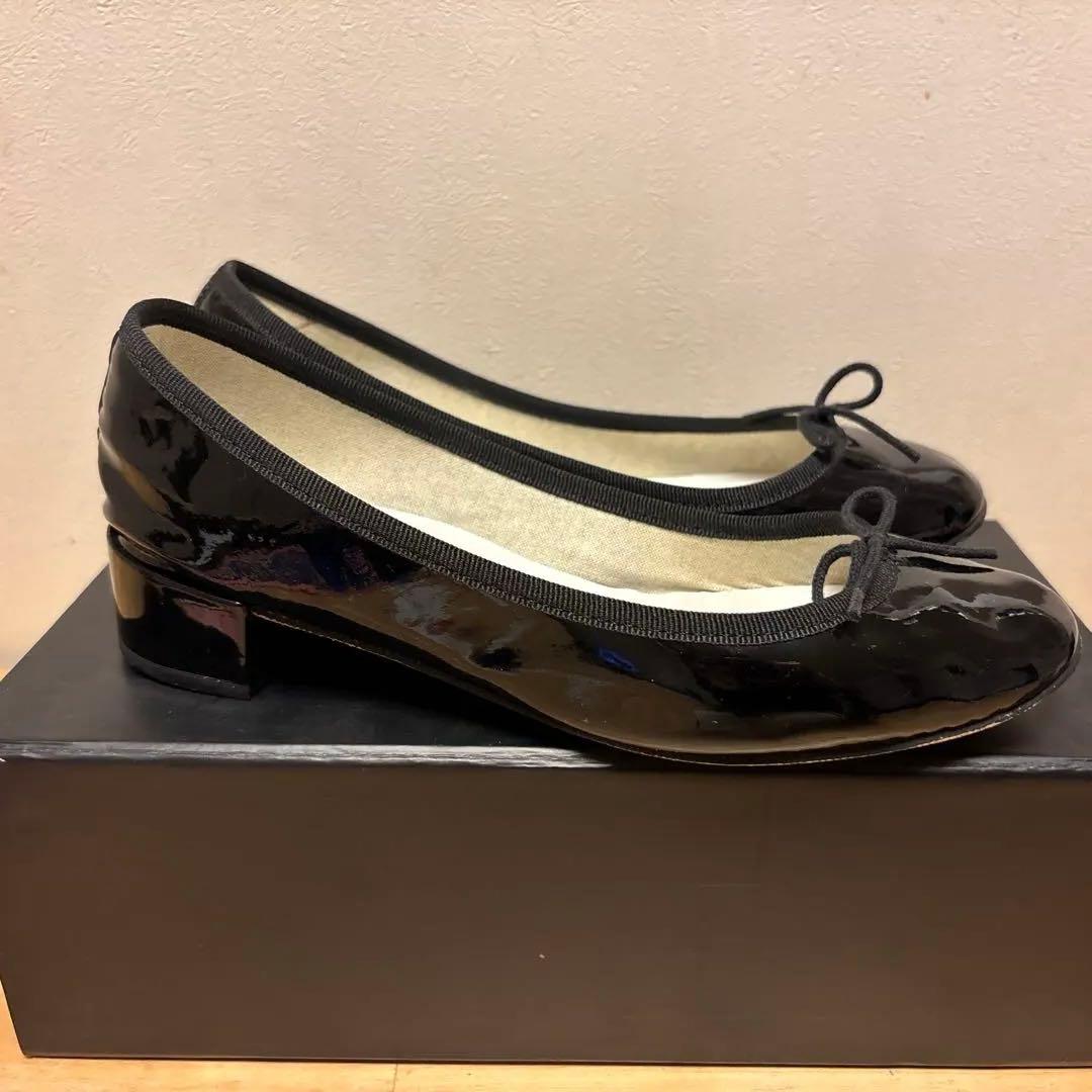 repetto レペット37 Noir エナメル　ブラック　黒