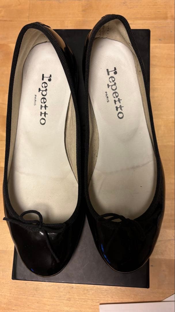 repetto レペット37 Noir エナメル　ブラック　黒