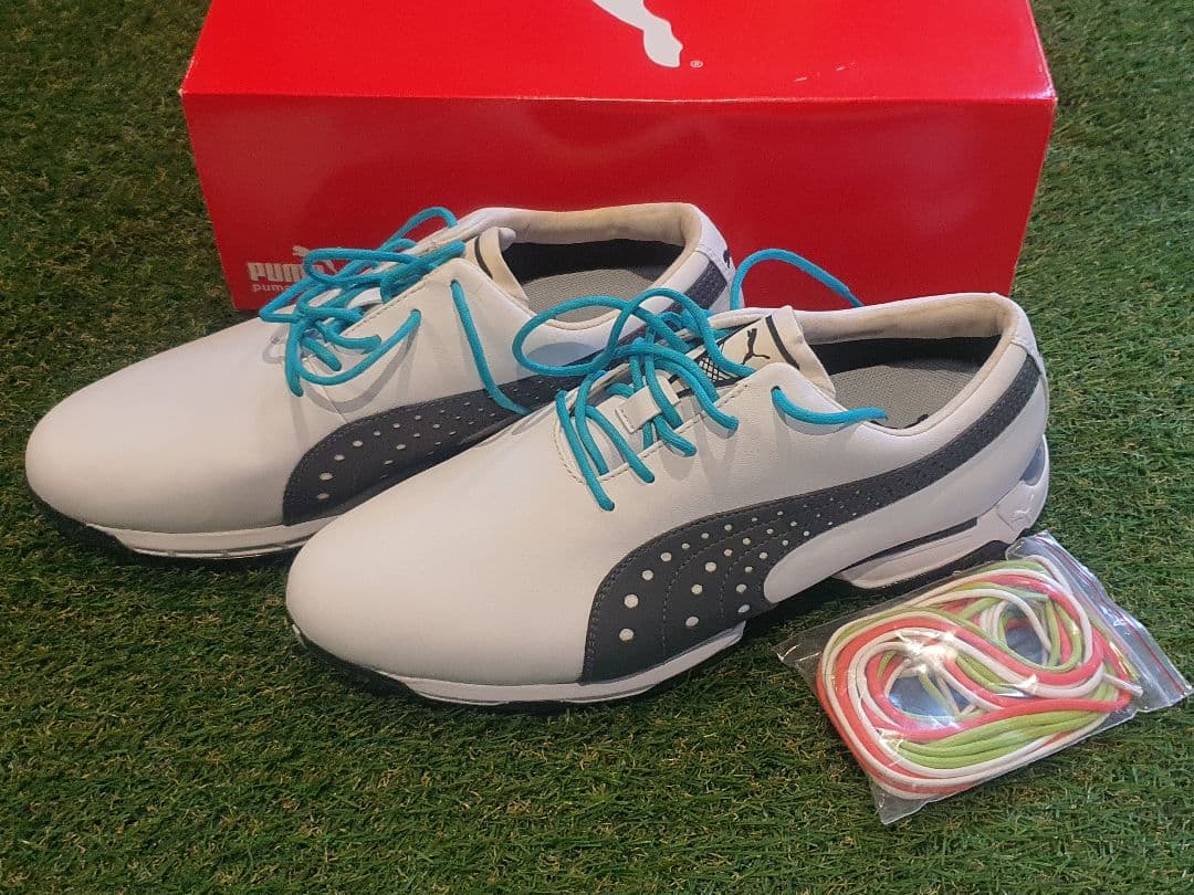 新品未使用 Puma プーマ ゴルフシューズ ホワイト/グレー 27.0cm