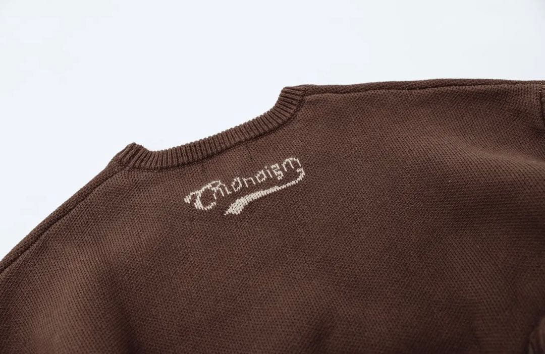 CHRONOIZM BROWN KNIT 【XXL】
