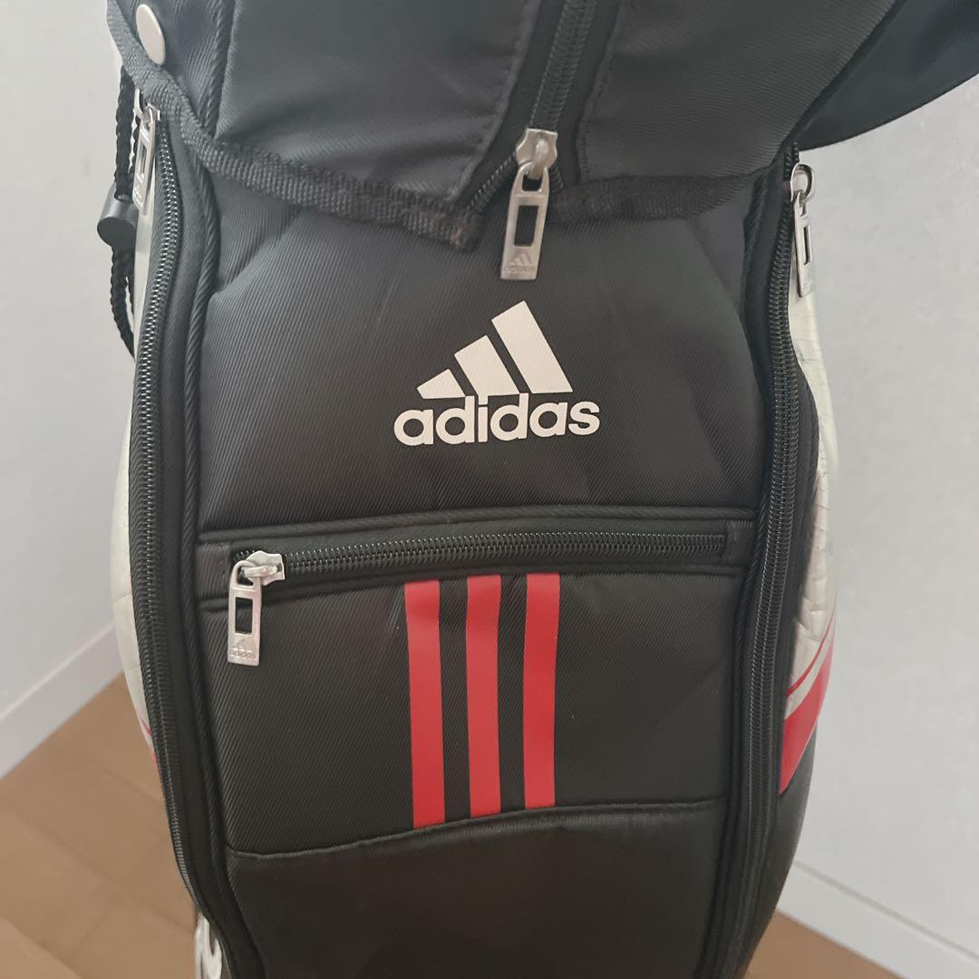K076 美品！adidas メンズ キャディバッグ 9型