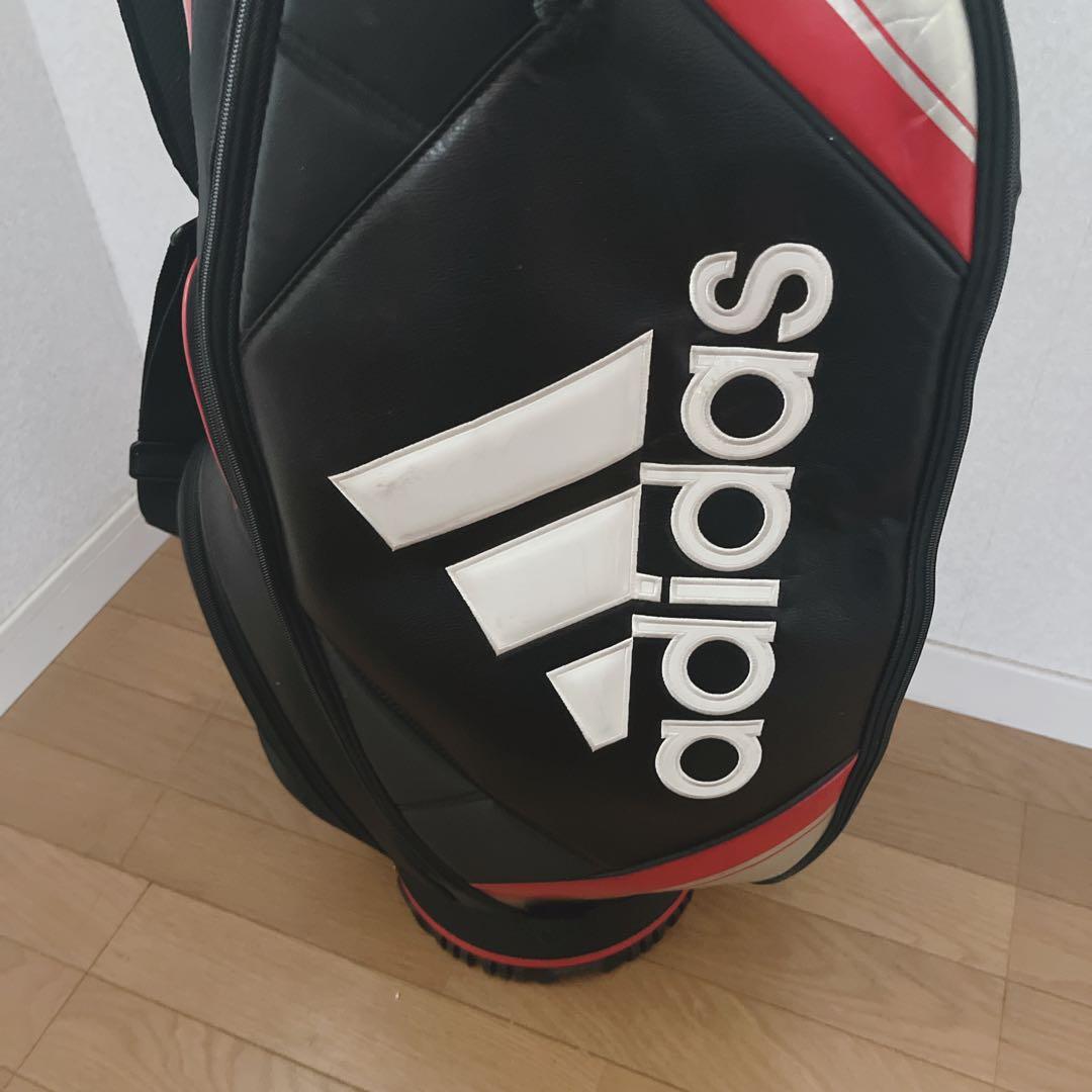 K076 美品！adidas メンズ キャディバッグ 9型