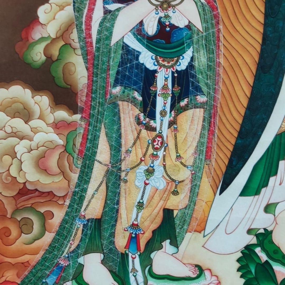 仏画 西方三聖 掛軸 168×70cm